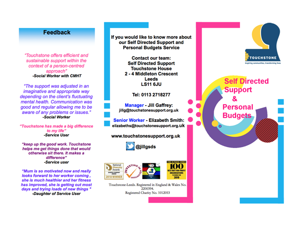 Self Directed Support Leaflet for Professionals